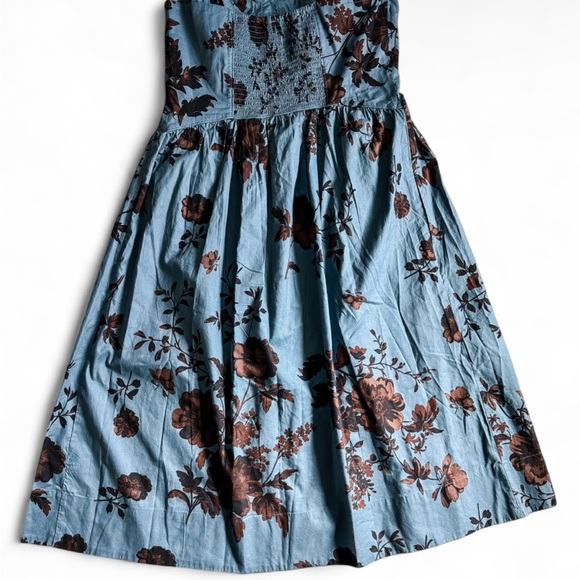 FREE PEOPLE Laters Baby Midi Dress Floral Blue Women’s NWT - Size XLarge - Picture 10 of 12